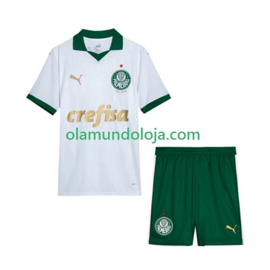 Camisola Palmeiras Criança Equipamento Segundo 2024 Manga Curta